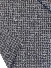 Hahnentritt Tweed Schwarz-Grau Schurwolle Tweedstoff Italien RESTCOUPON 80x152cm