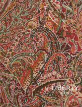 Liberty Fabrics Dana Sharmin Green-Red Tana Lawn® Paisley Print Baumwollbatist