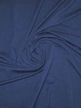 Viskose-Schurwolle Jersey Profondo Blu bielastischer Strickstoff