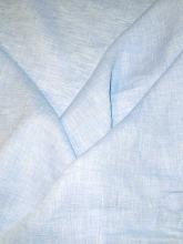 Bicolor Feinleinen Hellblau-Weiß Italien Leinen Gewebe