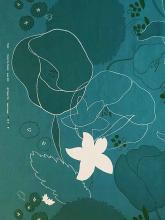 Japan Baumwolle-Leinen Print -Waltz Calm Breeze- by nani IRO Kokka Fabrics
