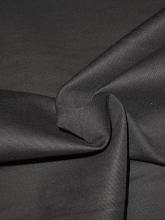 Baumwollstretch Schwarz Ripsoptik eleganter Baumwollrips aus Italien