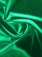 Velluto Verde Smeraldo Baumwoll-Modal Samt Stoff Stretch COUPON 50x130cm m.kl. Fehler