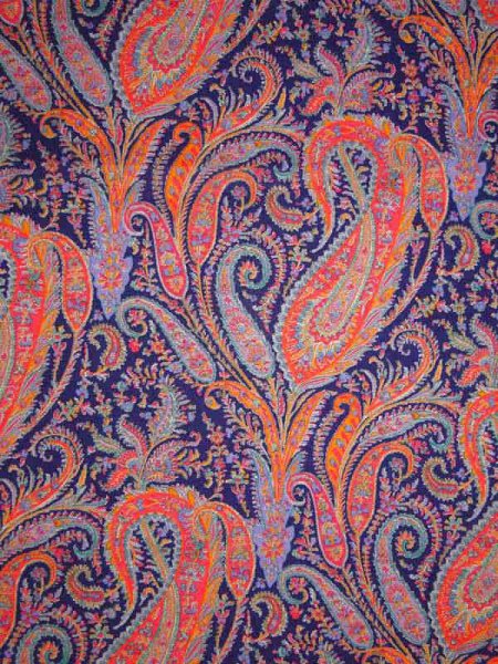Liberty Fabrics -Felix and Isabelle Purple-Orange- Tana Lawn® Paisley Print