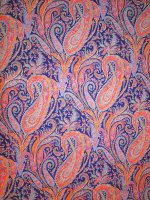 Liberty Fabrics -Felix and Isabelle Purple-Orange- Tana...
