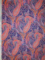 Liberty Fabrics -Felix and Isabelle Purple-Orange- Tana Lawn® Paisley Print