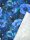 Sweat Jersey -Mohnblüten Blau- leicht gerauter Loopback-Sweat