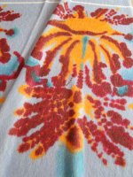 Designer-Alpaka Wolle Stoffpanel -Flowery Fireworks-...