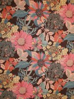 Liberty Fabrics Weymouth Viskose ANGELICA GARLA – Viskosetwill Print Altrosa-Blau Braun