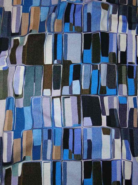 Baumwolljersey -Blueish Mirror Stones- Jersey Stenzo