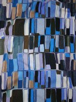Baumwolljersey -Blueish Mirror Stones- Jersey Stenzo