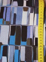 Baumwolljersey -Blueish Mirror Stones- Jersey Stenzo