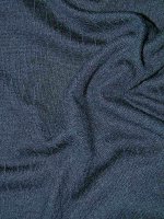 Merinowolle–Seide Jersey Dunkelblau – Feine Linien Struktur