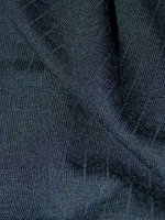 Merinowolle–Seide Jersey Dunkelblau – Feine Linien Struktur