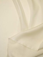 Seiden Crêpe Satin Naturweiß Elastisch