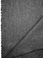 Shetland Fischgrat Tweed Fischgrat Grau-Anthrazit-Melange