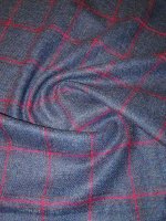 Shetland Schurwoll Karo -Blue Heather Window Checks-