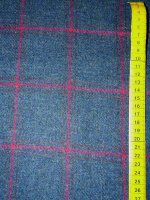 Shetland Schurwoll Karo -Blue Heather Window Checks-