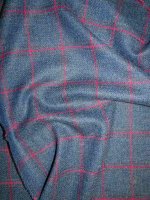 Shetland Schurwoll Karo -Blue Heather Window Checks-