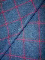 Shetland Schurwoll Karo -Blue Heather Window Checks-