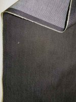 Denim Mezzanotte-Schwarzblau Jeansstoff Stretch aus Italien