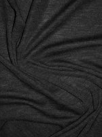 Merinowolle–Seide Jersey Graphit-Flammé Melange