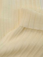 Merinowolle–Seide Ivory-Line Rib Jersey Wollweiß Schlauchware