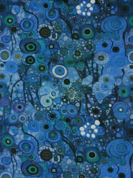 Viskose Jersey Print -Blue Nocturne- Stenzo Viskosejersey