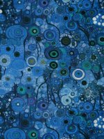 Viskose Jersey Print -Blue Nocturne- Stenzo Viskosejersey