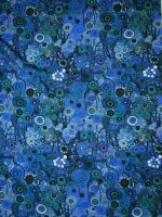 Viskose Jersey Print -Blue Nocturne- Stenzo Viskosejersey