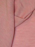 Merinowolle–Seide Interlock Jersey Hellrosé-Flammé Melange