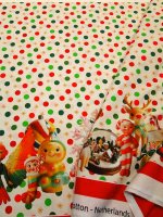 Tischdecke Panel Weihnachtsparade feine Baumwolle Popeline 290x148cm