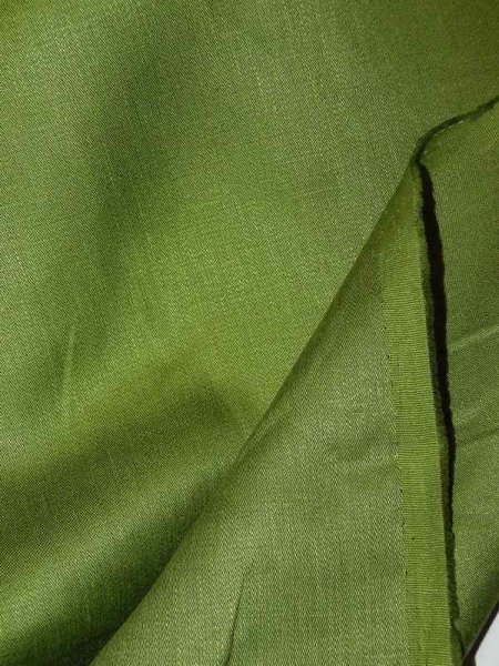 Leinen Satin Farngrün Italienischer Leinensatin