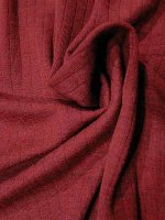 Merinowolle–Seide Jersey Weinrot Melange –...