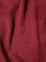 Merinowolle–Seide Jersey Weinrot Melange – Feine Linien Struktur