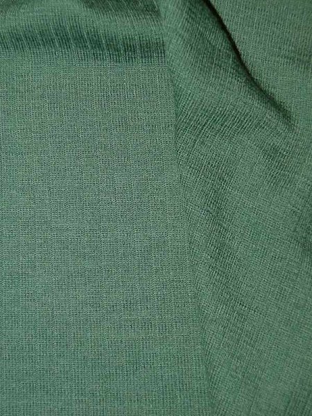 Merinowolle–Seide Jersey Blaugrün – Feine Linien Struktur