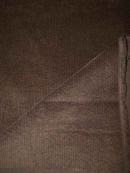 Genuacord  CHESTNUT Baumwollcord Washed Dunkelbraun