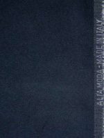 Flanell Doubleface Dunkelblau-Crema Baumwolle Doppelgewebe RESTCOUPON 130x147cm