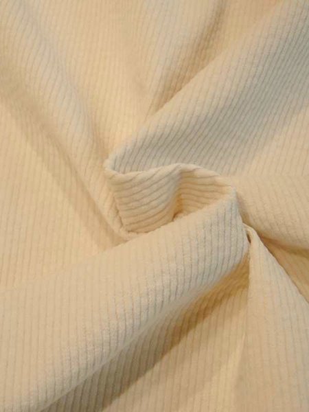 Genuacord WINTER WHITE Baumwollcord Washed Wollweiß