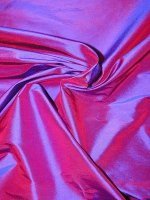 Changierende AMETHYST Dupionseide – zweifarbig Royalblau & Rotviolett