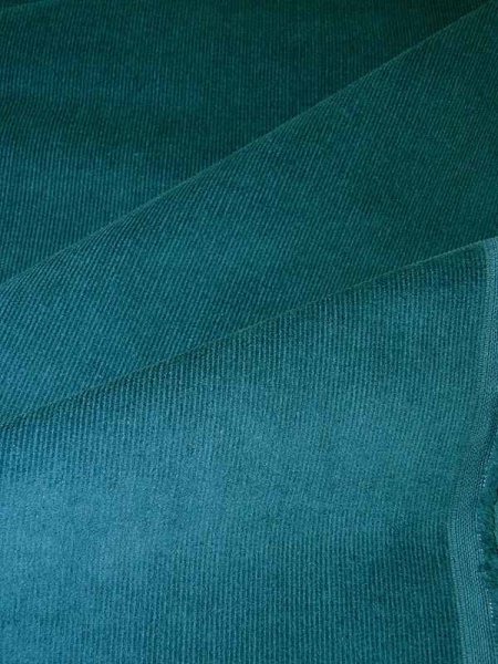 Feincord Stretch -Blue Teal- Corduroy COUPON 65x140cm
