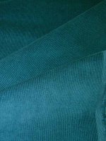 Feincord Stretch -Blue Teal- Corduroy COUPON 55x140cm
