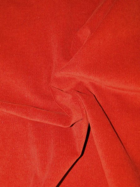 Feincord Stretch -Rust Red- Corduroy RESTCOUPON 85x140cm