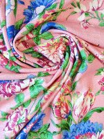 Designerstoff Fiori-Estivi Baumwolle-Viskose Panama COUPON 65x140cm