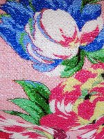 Designerstoff Fiori-Estivi Baumwolle-Viskose Panama COUPON 65x140cm