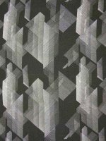 Viskose Print -Monochrome Geometry -Grau-Schwarz Javanaise Viskose gewebt