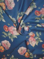 Liberty Fabrics REGENCY PEONY Blue Tana Lawn®...