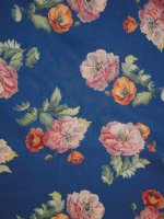 Liberty Fabrics REGENCY PEONY Blue Tana Lawn® Baumwollbatist