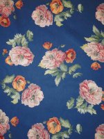 Liberty Fabrics REGENCY PEONY Blue Tana Lawn® Baumwollbatist
