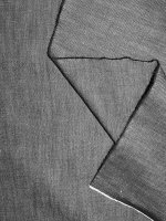 Chambray Black Denim Optik Baumwolle Jeansstoff